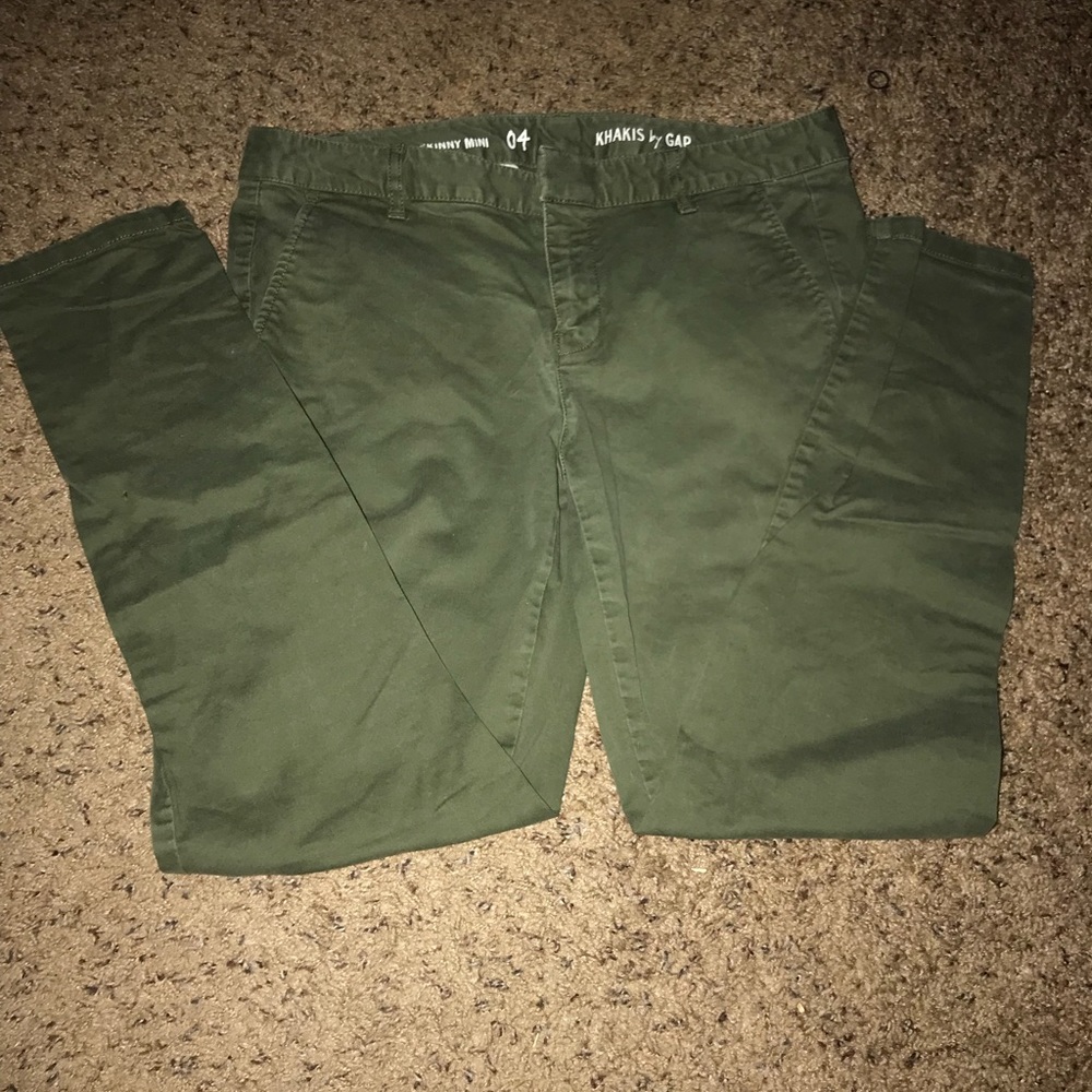 green GAP khaki pants